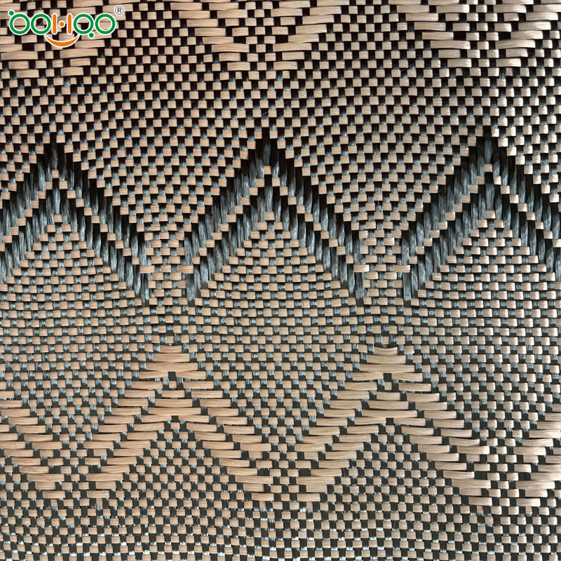 新型復(fù)合纖維布 碳纖維芳綸混編布 高性能玻纖/碳纖/芳綸纖維復(fù)合編織布 顏色紋路花式可定制 體育用品/汽車用復(fù)合材料纖維布 -6