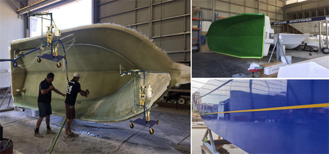 玻璃鋼漁船自動化及半自動化生產